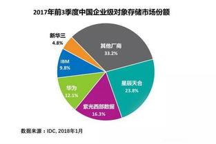 紫光西部數據躍居2017中國對象存儲市場第二